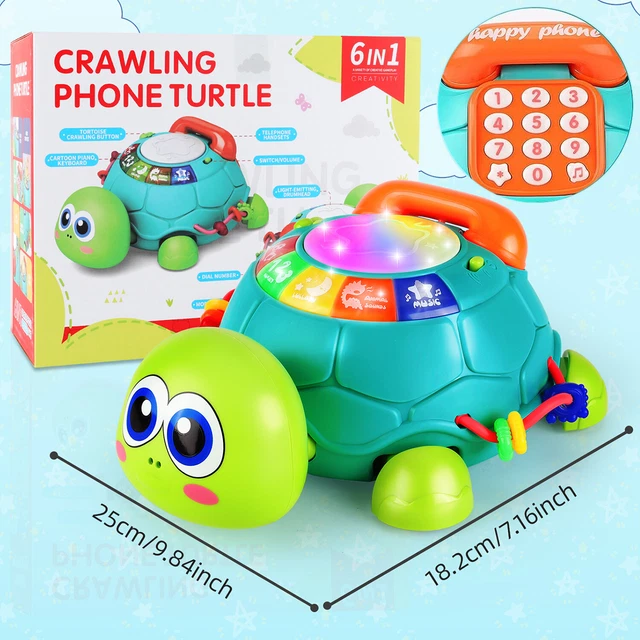 Baby Toddler Educational Toys LED Electric Musical Crawling Interactive Gifts AU