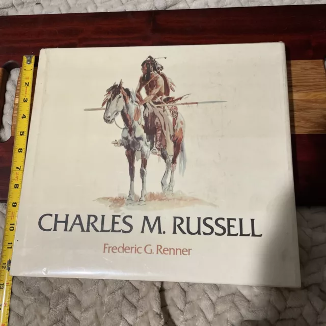Vintage Charles M. Russell Large Pictographic Book Frederic G. Renner HC Charlie