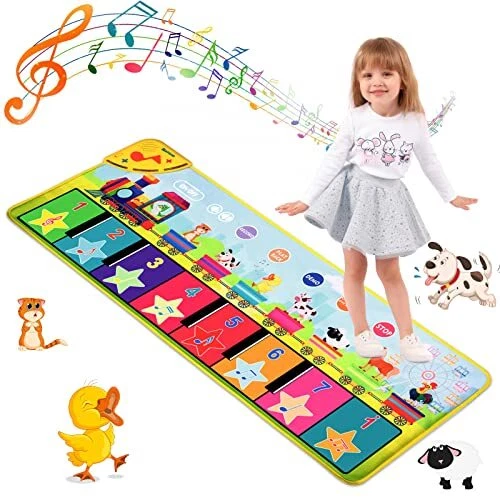 BelleStyle Piano Tapis Musical pour Enfants, Tapis de Jeu pour Piano Musique, Ta