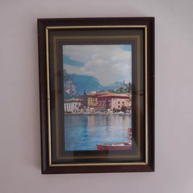 Tableau cadre paysage GADDAE maison séjour vintage art déco design N4258
