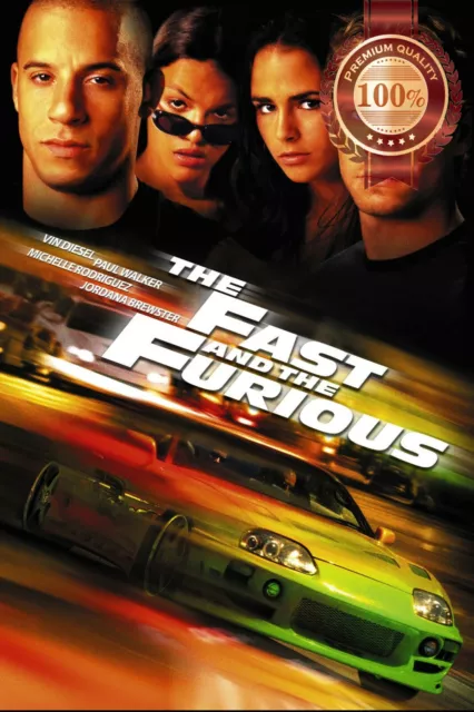 The Fast And The Furious V2 2001 Original Cinema Movie Film Print Premium Poster
