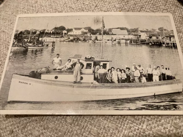 RPPC Postcard of Capt. Charles Young fishing from 1275 Lafayette St Cape May