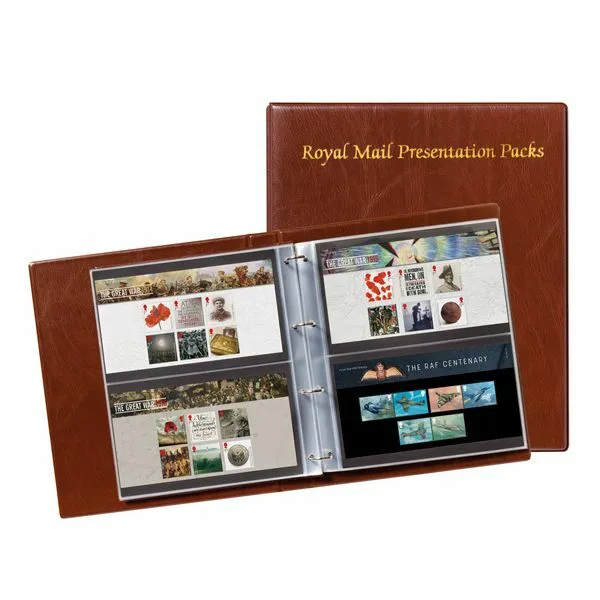 Royal Mail Presentation Pack Album with 17 leaves