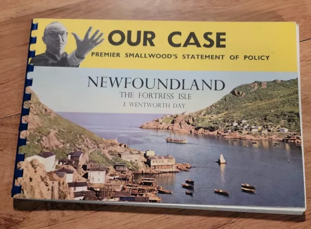 Vintage Newfoundland Premier Smallwood Statement of Policy Booklet Canada