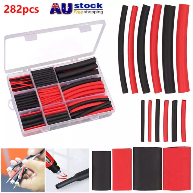 282x Marine Grade Dual-Wall Adhesive Glue Lined Heat Shrink Tube Ratio 3:1 Kit