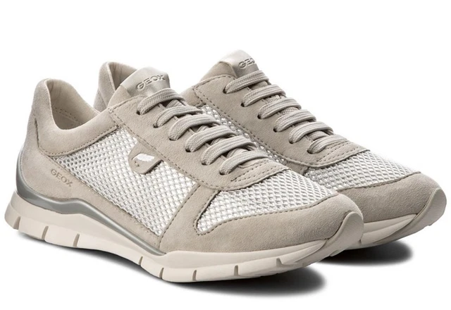 GEOX SUKIE D52F2A scarpe donna sneakers pelle camoscio tessuto