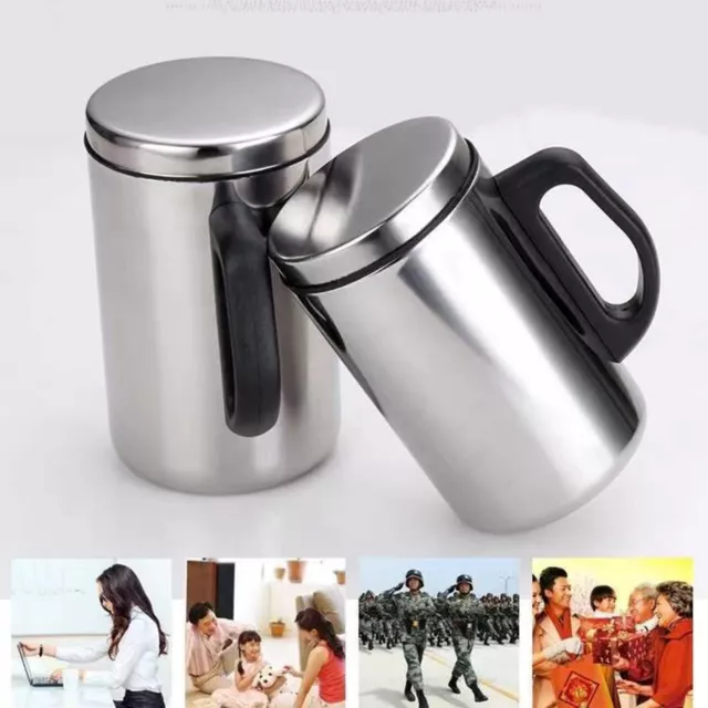 Carabiner Insulated Mug Stainless Steel Thermal Cup for Outdoor Activities