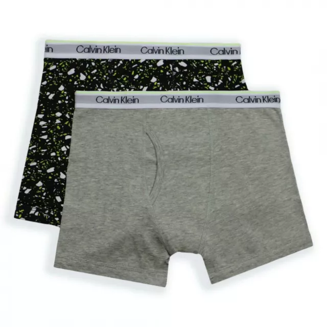 NWT Calvin Klein Boys 2-Pack Modern Boxer Briefs. 5131-730 M (8-10)