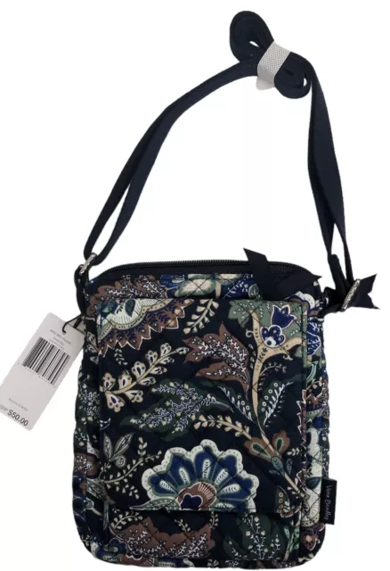 Nwt- Vera Bradley Rfid Mini Hipster Crossbody Purse - Java Navy Camo