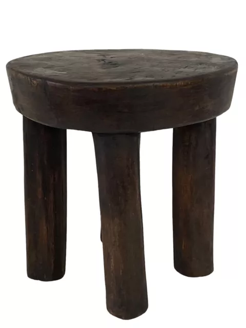 #5383 African Wood Milk Stool Hehe Gogo People Tanzania 9.5"
