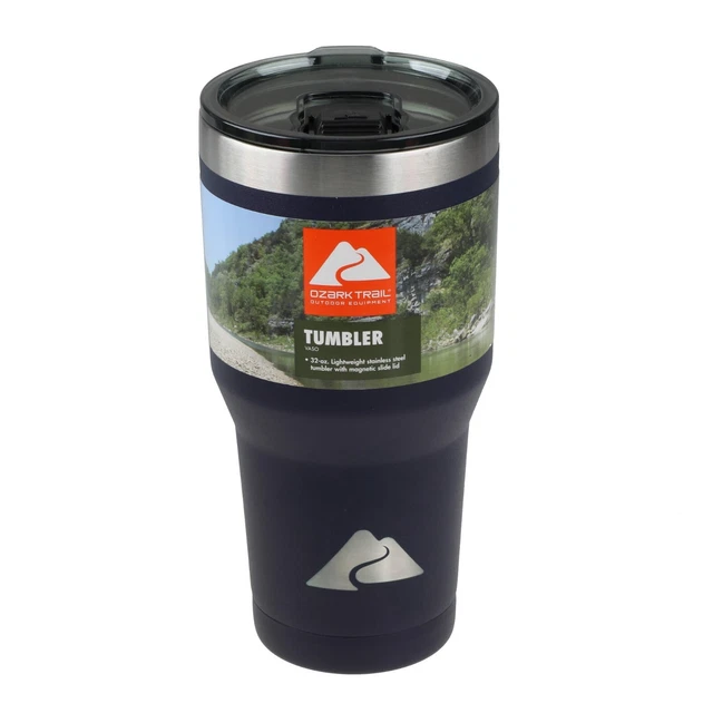 OZARK TRAIL 32 oz Vacuum Insulated Stainless Steel TumblerBlack 12.97