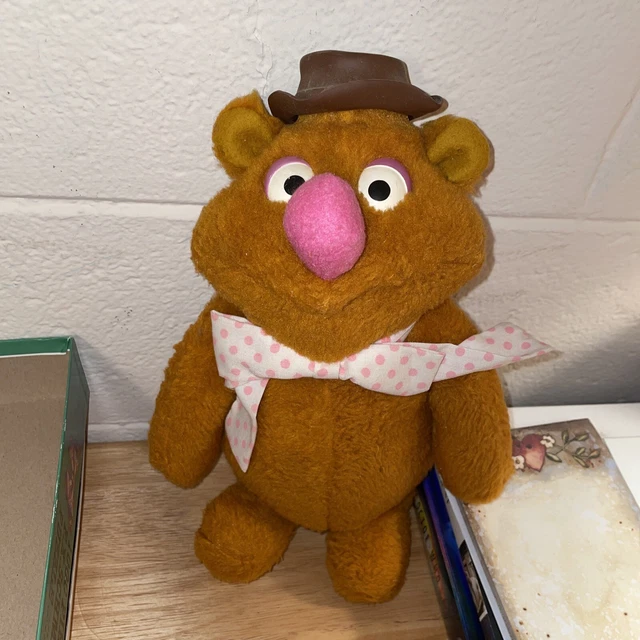 Vintage 1976 Fozzie Bear Plush Muppets Fisher Price Doll 14" Stuffed Jim Henson