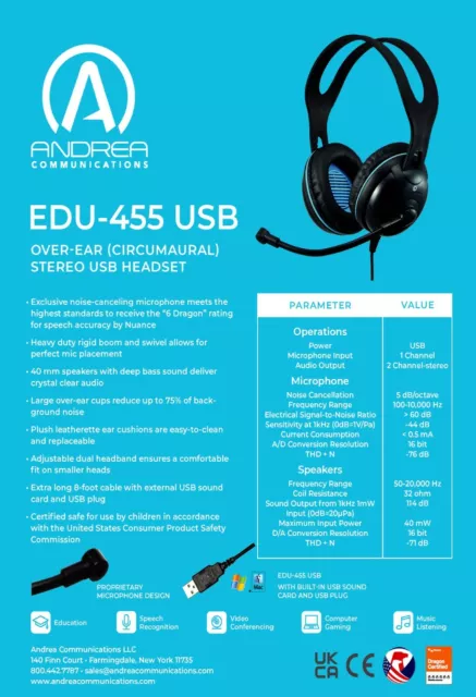 PTE Headphone Andrea Edu 455 2