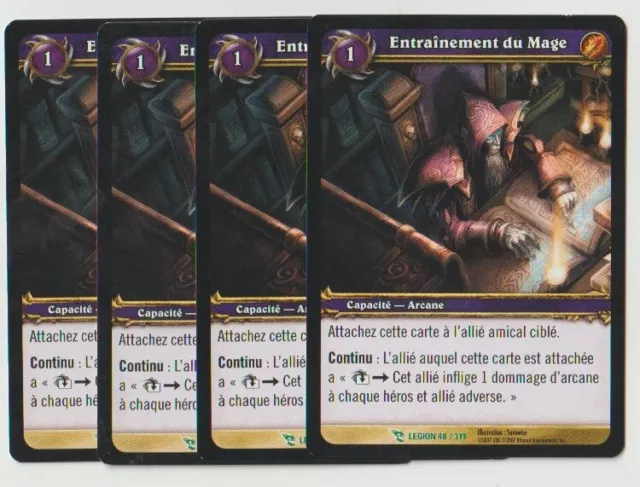 Entrainement du Mage x4 #48 / Legion FR Warcraft TCG