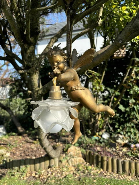 Lampe Statue en régule patiné bronze Auguste Moreau Art Nouveau | Selency