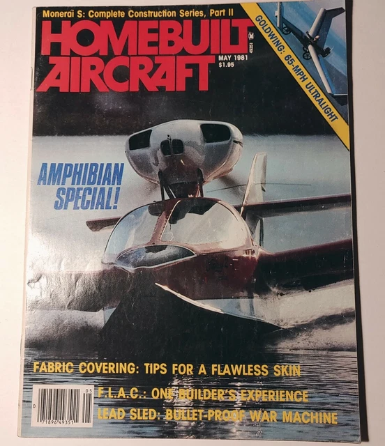 HOMEBUILT AIRCRAFT MAGAZINE Issue May 1981 Vol 7 Number 5 £11.29