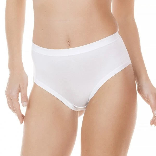 6 Slips Avec Longue Jambe Taille Haute De Femme Coton Modal
