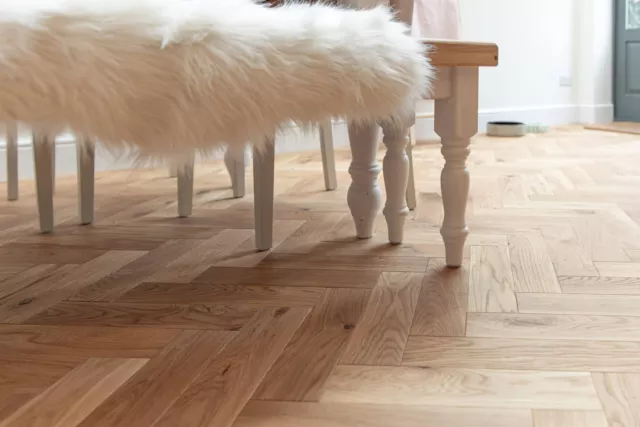 Parquet MASSIF   Baton Rompu Country Sable huilé  - colis de 1.872m²