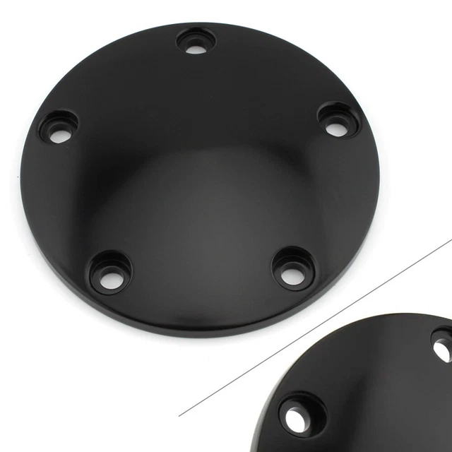 Copertura punti temporizzazione cupola nera per Harley Twin Cam Softail Dyna Touring 99-17
