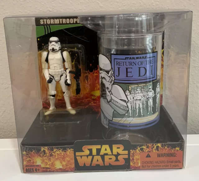 Star Wars ROTJ Return of the Jedi Stormtrooper & Glass/Cup Set 2005
