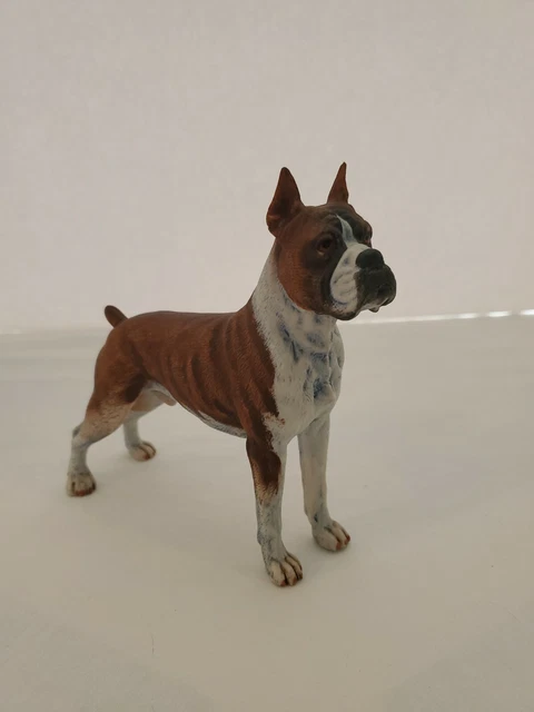 Vintage ANDREA BY SADEK -  MALE BOXER DOG FIGURINE Ceramic 6 " #7733
