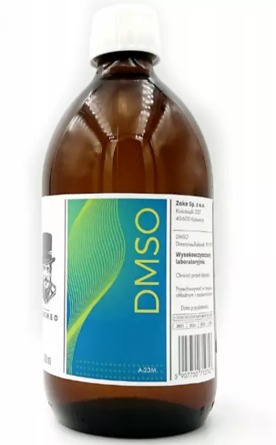 Dr Alcheo DMSO Dimethylsulfoxid über 99,9% laborrein (Ph Eur) Glasflasche 500 ml