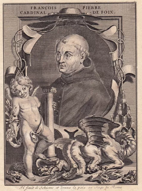Portrait XVIIIe Pierre de Foix dit le Jeune Ariège Cardinal Pau Béarn