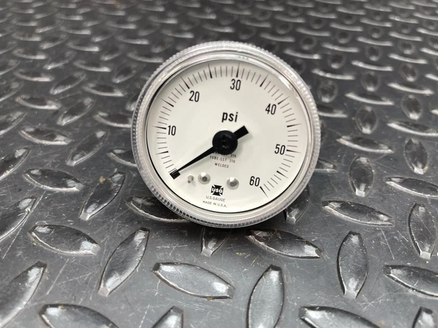 Ametek P1535 Corrosion Resistant Gauge 60 PSI 2" Face 1/4" CBM Connector NEW