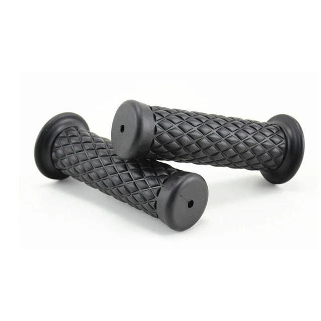 Manopole Moto Universali 22mm/25mm - Gomma Antiscivolo, Stile Vintage - Per Manubri Sinistro 7/8'' E Destro 1'' - Foto 2