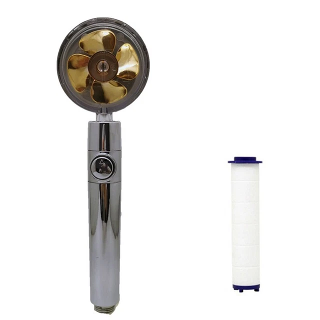 Soffione Doccia Portatile Staccabile Flusso di Risparmio Idrico Rotante con M5V1
