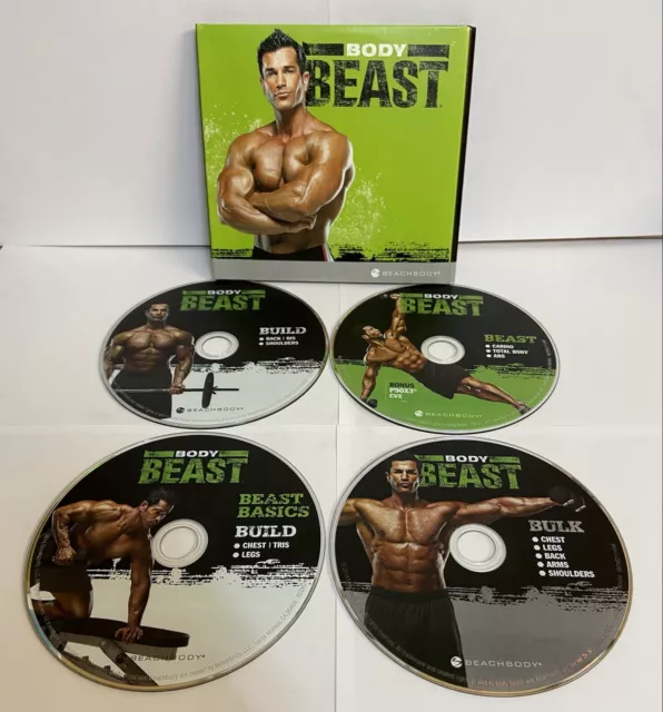 Fitness Dvd Body Beast Muscle 4 Workout Beachbody Fit Training Gym Present New
