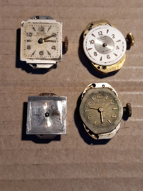 Lot De Pièces Détachées Pour Montres Yema En Vrac - Mouvements, Cadrans - Occasion Bon état