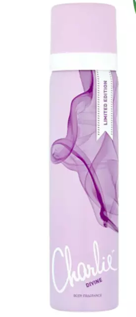 CHARLIE DIVINE DEODORANT Body Spray Black Berry Iris Petal