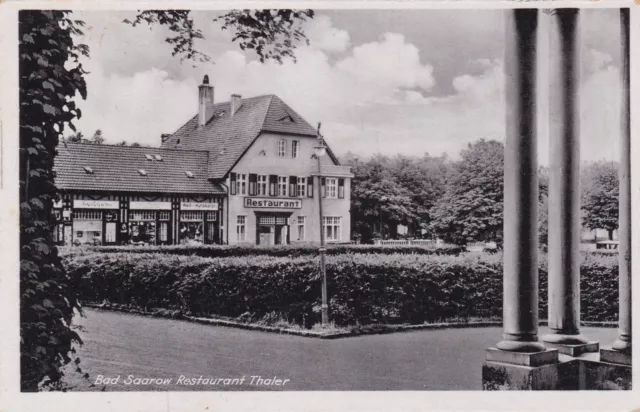 Ansichtskarte Feldpost Bad Saarow Restaurant Thaler Brandenburg 1941 AK