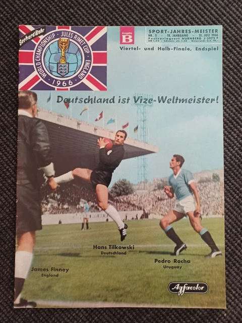 SONDERHEFT GERHARD BAHR 1966 Deutschland Ist Vize Weltmeister DFB WM sonderheft-gerhard-bahr-1966-deutschland-ist-vize-weltmeister-dfb-wm