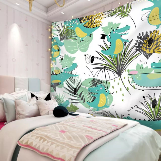 Krokodil-Wandbehang-Teppich dekorativer Teppich für Schlafzimmer