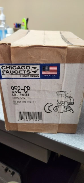 Chicago Faucets, 952-CP Sill faucet, chrome plated