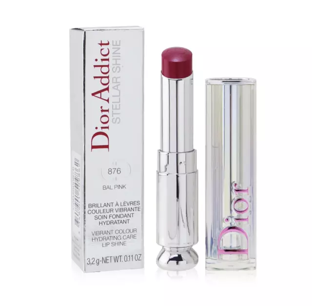 Dior Lippenstift Addict Stellar Shine Lippenglanz 876 Ball Pink Dunkel Himbeerglanz