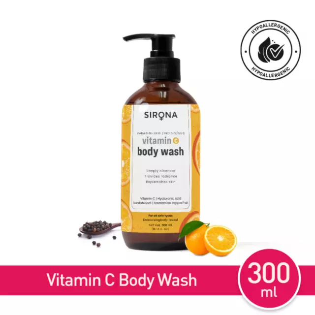 Sirona Natural Vitamin C Body Wash for Men & Women - 200 ml (200ml)