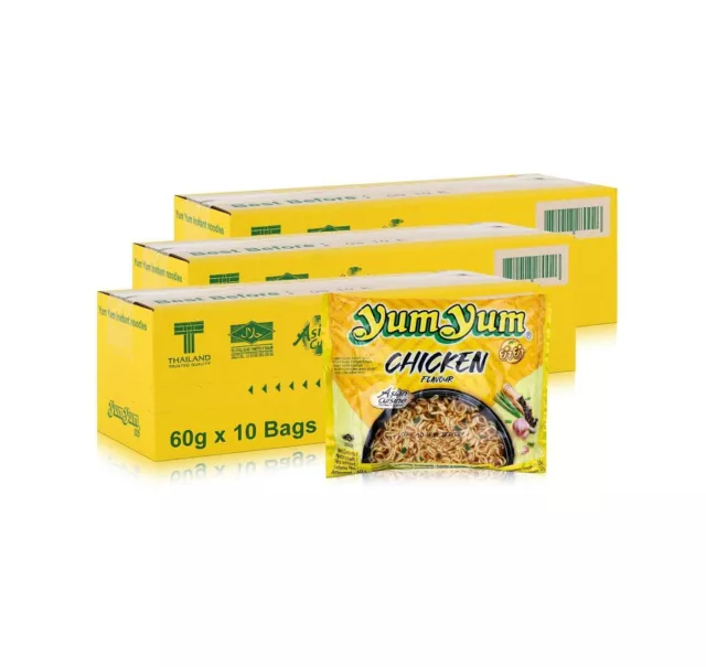 YUM YUM Instant Nudeln 60g Huhn Packung 30er Multipack