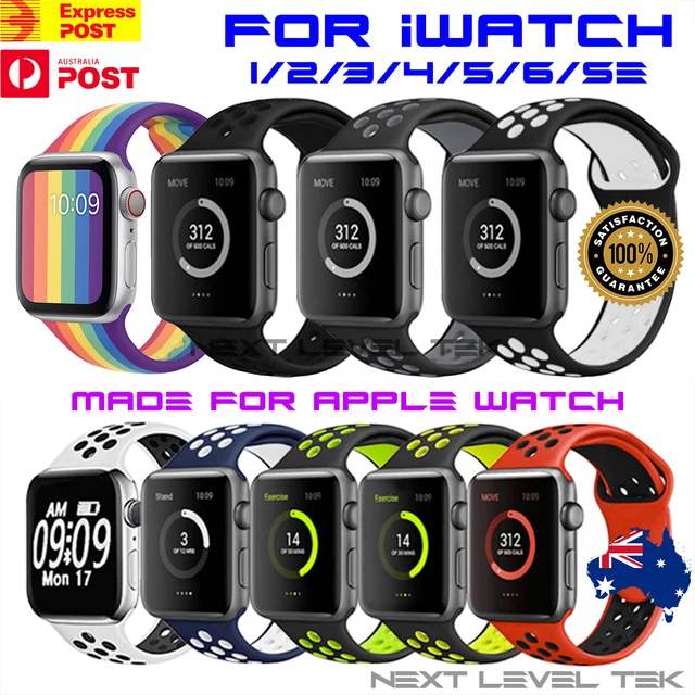 Silicone Nike Sport Strap For Apple Watch Band 38/40/42/44mm Series SE 6 5 4 321