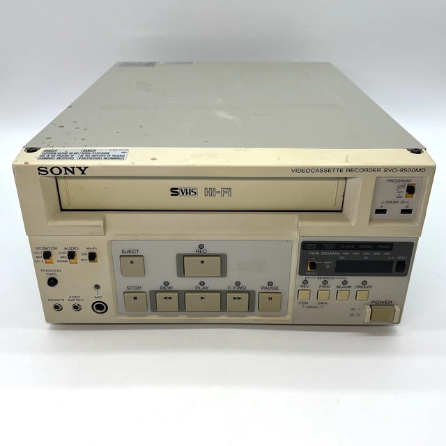 SONY SVO-9500MD SVHS Video Cassette Recorder £156.33 - PicClick UK