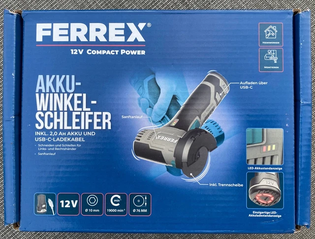 Ferrex Akku Winkelschleifernull