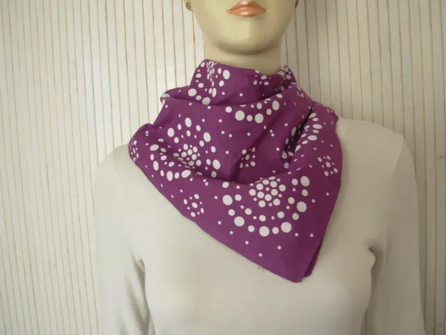 Bandana / foulard 100% coton Neuf Violet FO003