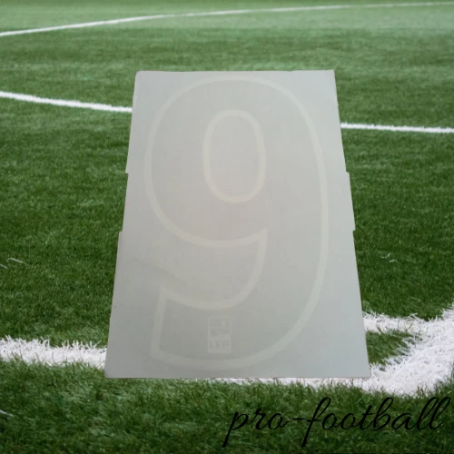Flocage Officiel OM 97/98 Away – Échouafni N°18, Monblason, Blanc, Thermocollant