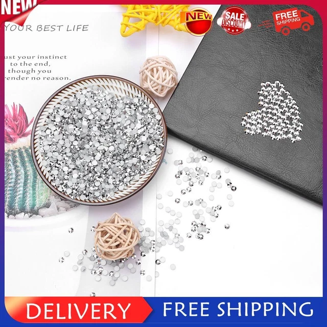 Prosperveil 30 g 4 mm Kristall flache Rückseite Strasssteine Strass Steine Rund