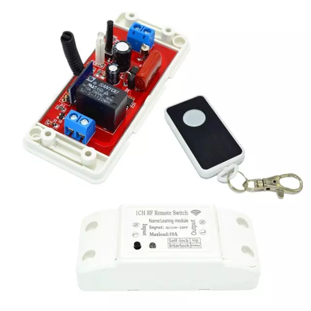 220V Remote Time Delay Switch Relay Light Switches Relay RF 433Mhz Controls