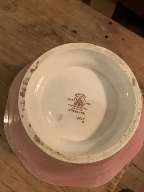 Maling Lustreware Bowl In Rosalind Pattern 2