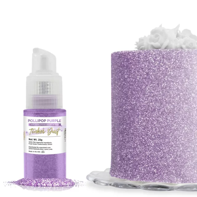 Edible Glitter Luster dust spray pump for cake decoration 6gr each food  paint