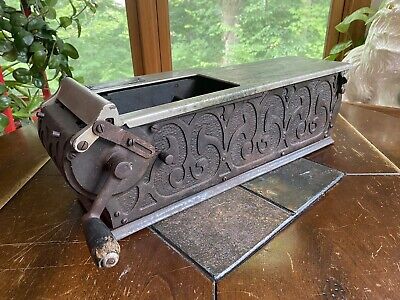 Antique Ornate Cast Iron Receipt Machine General Store Industrial Age Decor